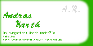 andras marth business card